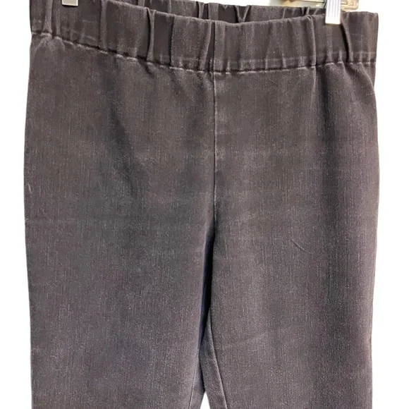 Soft Surroundings light black denim wash jeggings - Picture 4 of 11